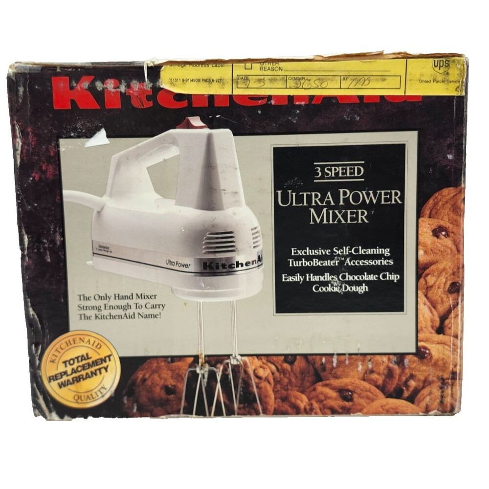 KitchenAid 3 Speed Ultra Power Electric Hand Classic Mixer Works Great